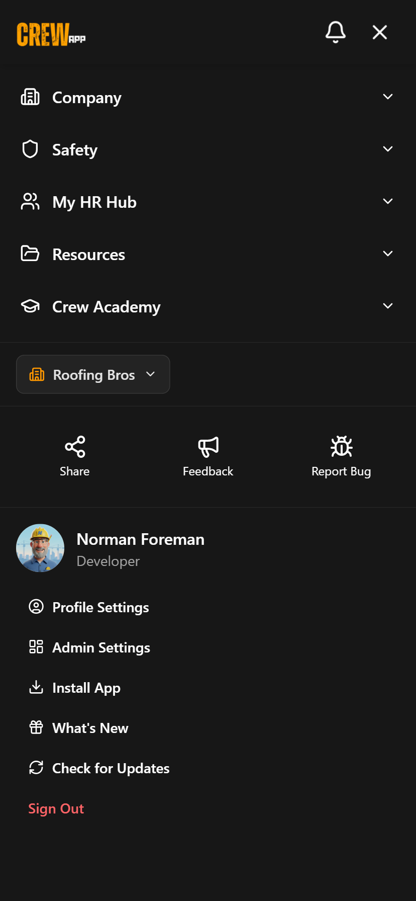 Mobile Menu